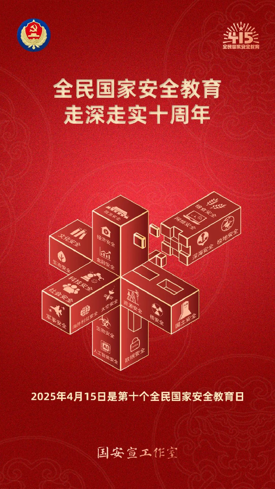 第十个全民国度安全教育日海报来了，请查收！